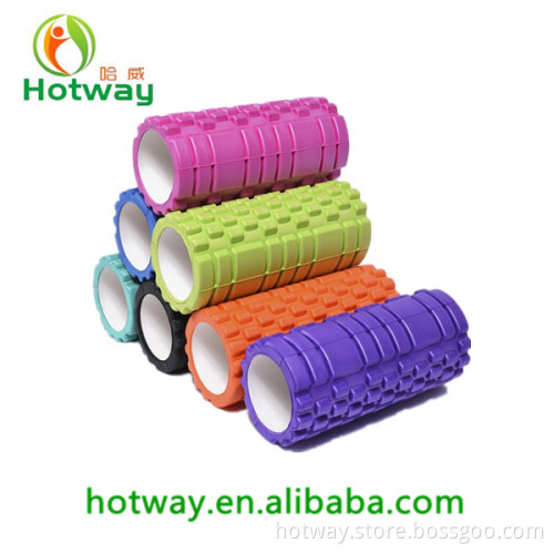 High Density Hollow EVA Grid Foam Yoga Exercise Muscles Stretch Deep Massage Trigger Point Foam Roller